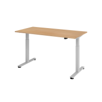Sitz-Steh-Schreibtisch el.160x80cm Eiche