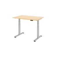 Sitz-Steh-Schreibtisch el.120x80cm Ahorn