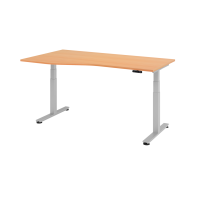 Sitz-Steh-Schreibtisch el.180x100/80cm B slider