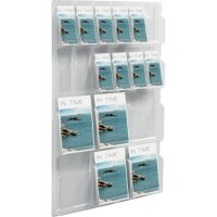 helit Wandprospekthalter transparent DIN A4, 1/3 DIN A4...