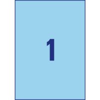 AVERY Zweckform Etiketten 3471 blau 210,0 x 297,0 mm, 100...