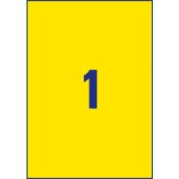 AVERY Zweckform Etiketten 3473 gelb 210,0 x 297,0 mm, 100...
