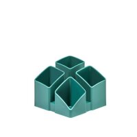 HAN Stiftehalter SCALA jade grün Polystyrol 4 Fächer 12,5 x 12,5 x 10,0 cm