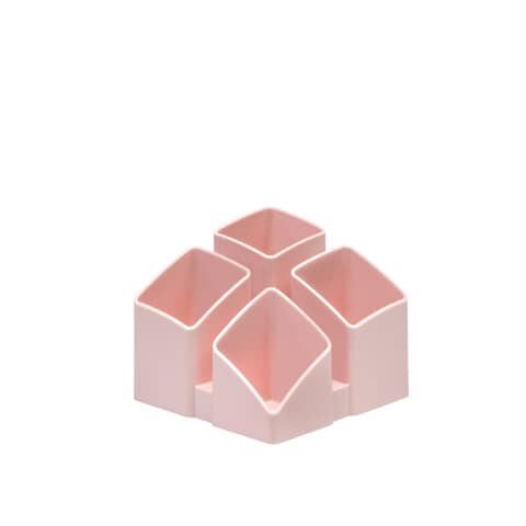 HAN Stiftehalter SCALA quarz rosa Polystyrol 4 Fächer 12,5 x 12,5 x 10,0 cm