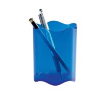 Stifteköcher TREND - 80 x 102 mm, transparent blau