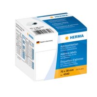 Adressetiketten f&uuml;r Schreibmaschinen, auf Rolle,...