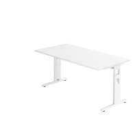 Schreibtisch C-Fuß 160x80cm Wei&sz gallery