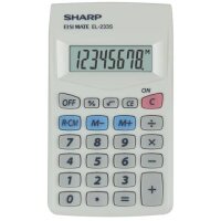 SHARP EL-233S Taschenrechner weiß