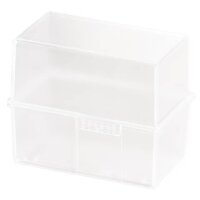 Karteibox DIN A7 quer, max 300 Karten m. Stahlscharnier,...