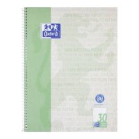 OXFORD Collegeblock Recycling Lineatur 30 blanko DIN A4...