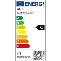 MAUL MAULjuvis LED Schreibtischlampe weiß mit Tischkle