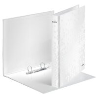 LEITZ WOW Ringbuch 2-Ringe perlwei&szlig gallery