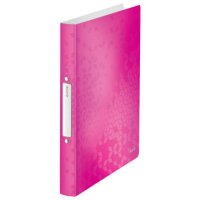 LEITZ WOW Ringbuch 2-Ringe pink-metallic 3,2 cm DIN A4
