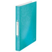 LEITZ WOW Ringbuch 2-Ringe eisblau-metal gallery