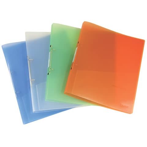 12 DONAU Ringbücher 2-Ringe weiß, blau, grün, orange 3,4 cm DIN A4