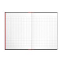 OXFORD Notizbuch Black n Red DIN A4 kariert, schwarz...