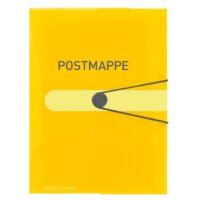 3 herlitz Sammelmappen Postmappe DIN A4 gelb