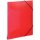 19504 Gummizugmappe - A4, PP transluzent, rot