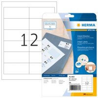 Inkjet-Etiketten A4, 97 x 42,3 mm, weiß, permanent...
