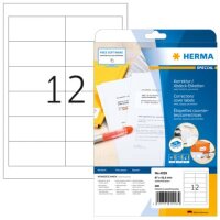 Korrektur-/Abdecketiketten A4, 97 x 42,3 mm, weiß, blickdicht, permanent haftend