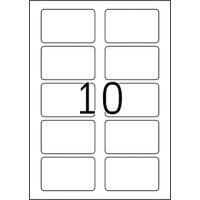 Namensetiketten, abl&ouml;sbar, A4, 80 x 50 mm,...