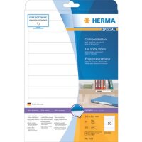 HERMA Ordneretiketten 5119 wei&szlig;, 25 Blatt