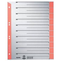 LEITZ Trennbl&auml;tter 1652 DIN A4 1-0 rot, 230...