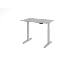 Sitz-Steh-Schreibtisch el.120x80cm Grau gallery