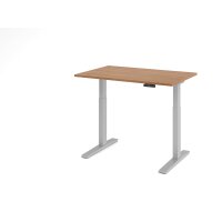 Sitz-Steh-Schreibtisch el.120x80cm Nussb gallery