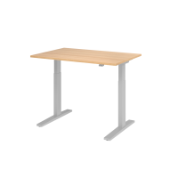 Sitz-Steh-Schreibtisch el.120x80cm Eiche