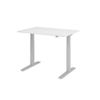 Sitz-Steh-Schreibtisch el.120x80cm Wei&szlig;