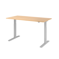 Sitz-Steh-Schreibtisch el.160x80cm Eiche
