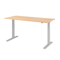 Sitz-Steh-Schreibtisch el. 180x80cm Eiche