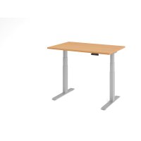Sitz-Steh-Schreibtisch el.120x80cm Buche gallery