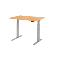 Sitz-Steh-Schreibtisch el.120x80cm Buche