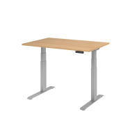Sitz-Steh-Schreibtisch el.120x80cm Eiche