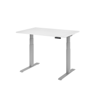 Sitz-Steh-Schreibtisch el.120x80cm Wei&szlig;