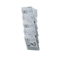 helit Wandprospekthalter the grid wall transparent DIN A4...