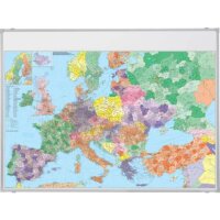 FRANKEN Europakarte Metall, beschichtet