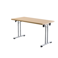 Klapptisch 138x69 cm Buche/Chromgestell