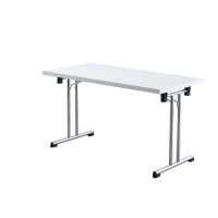 Klapptisch 138x69 cm Weiß/Chromgestell