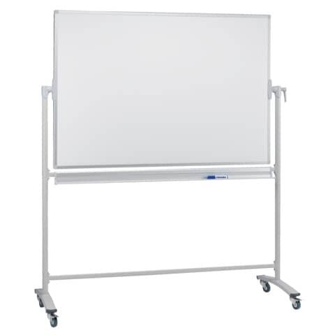FRANKEN mobiles Whiteboard 220,0 x 120,0 cm weiß emaillierter Stahl