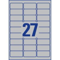 AVERY Zweckform Typenschildetiketten L6011-100 silber...
