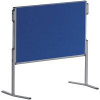 Moderationstafel PRO - 120 x 150 cm, blau/Filz, klappbar