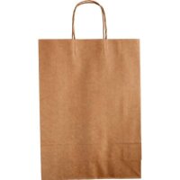 folia Papier-Tragetaschen XL braun 31,0 x 42,0 cm, 15 St.