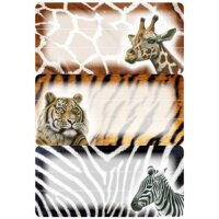Schuletiketten Afrikanische Tiere