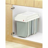 Hailo 3659-001 Einbau-Mülltrenner 2x 14,0 l grau, 1 St.