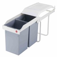 Hailo 3659-001 Einbau-Mülltrenner 2x 14,0 l grau, 1 St.