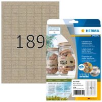 Etiketten aus Silphie-Papier A4, 25,4 x 10 mm,...