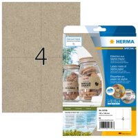 Etiketten aus Silphie-Papier A4, 105 x 148 mm,...
